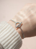 T-Clasp Bracelet Silver