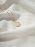Gold Chain with Circle Pendant