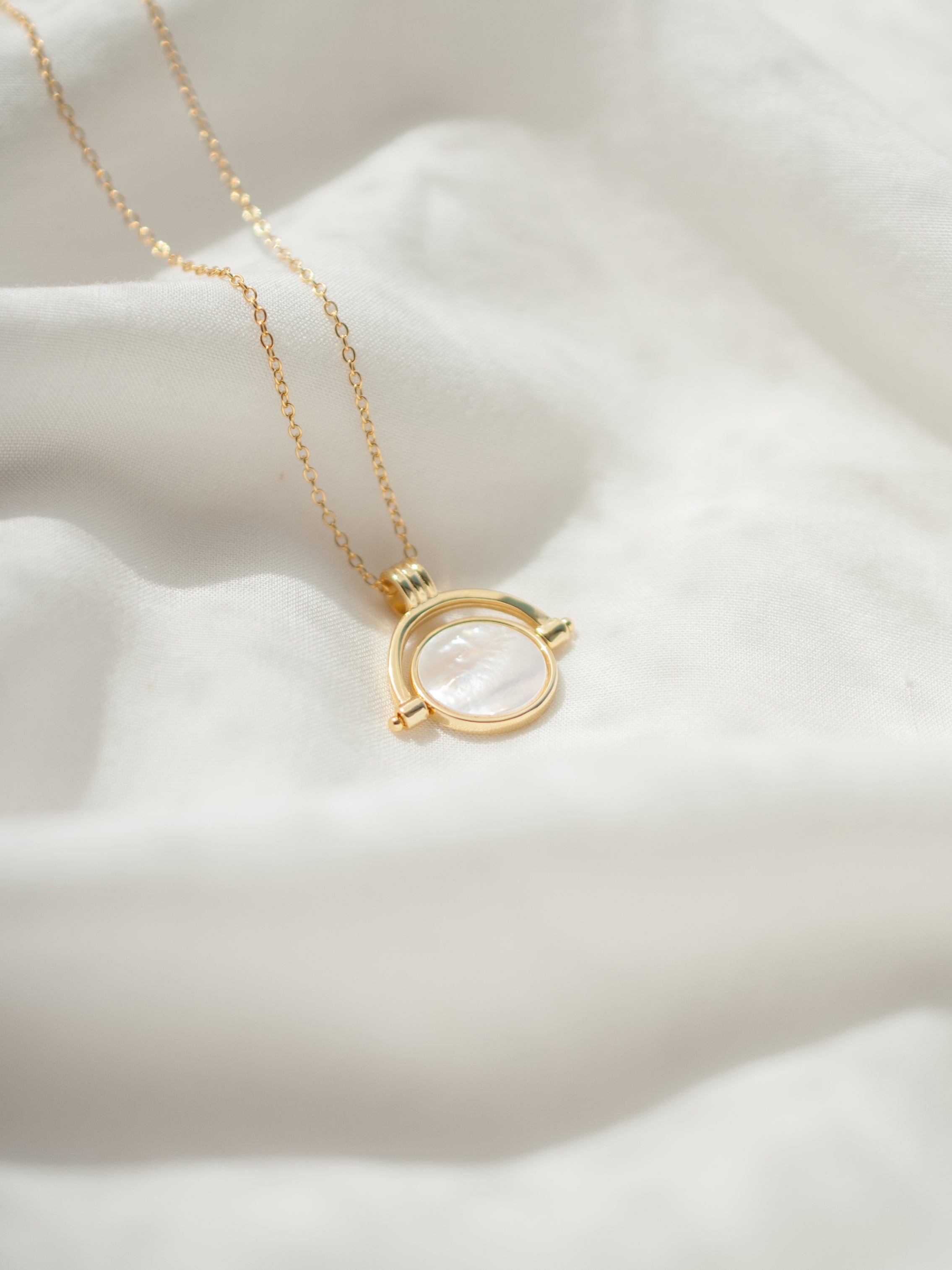 Mother of Pearl Charm Necklace