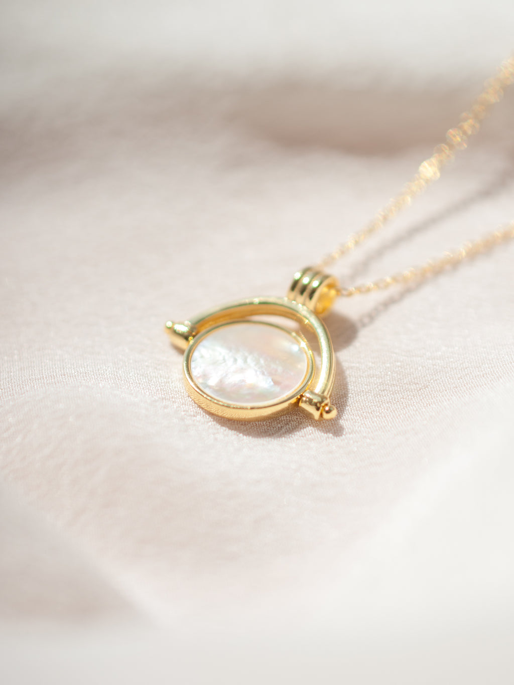 Mother of Pearl Charm Necklace