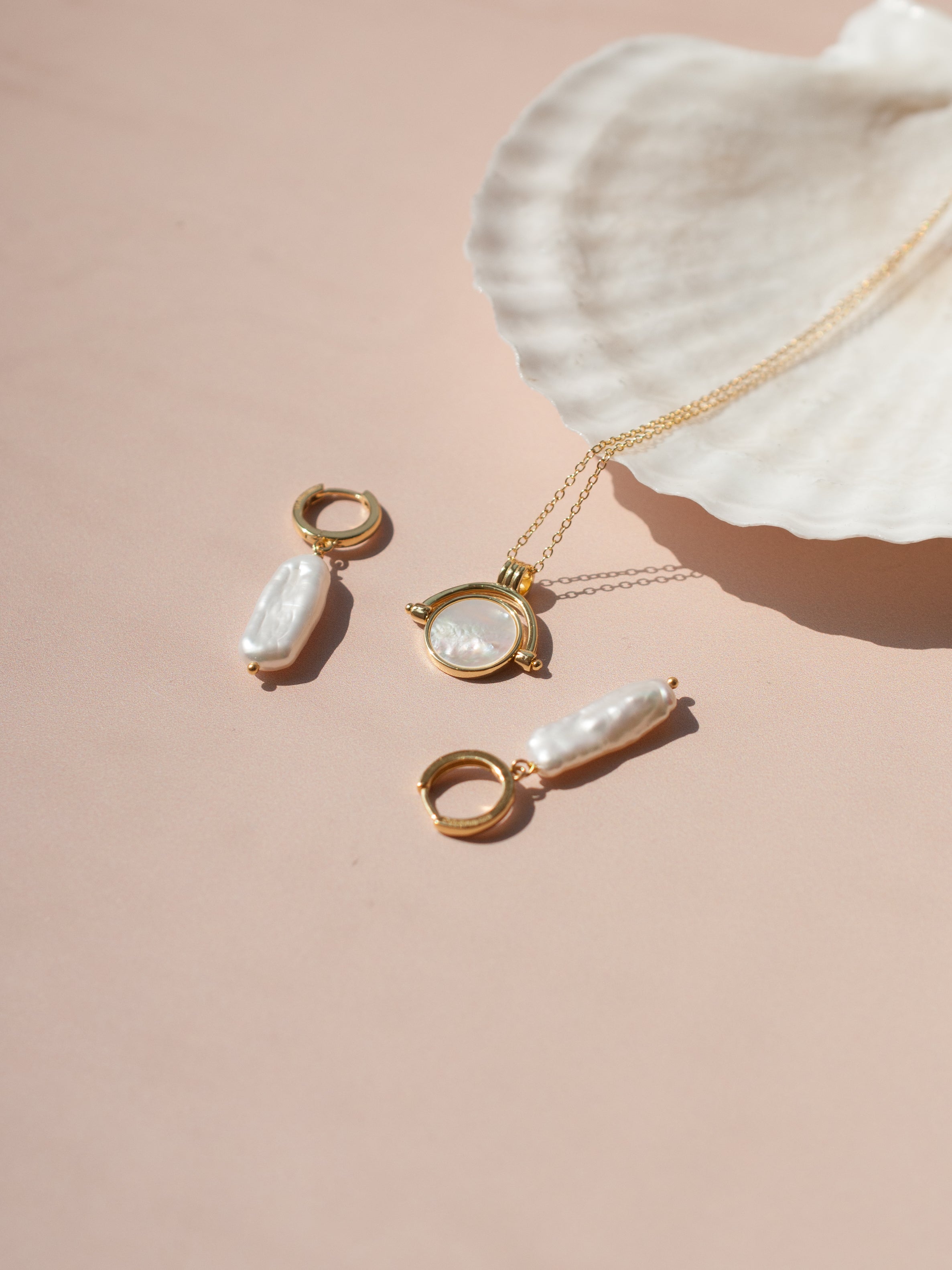 Mother of Pearl Charm Necklace
