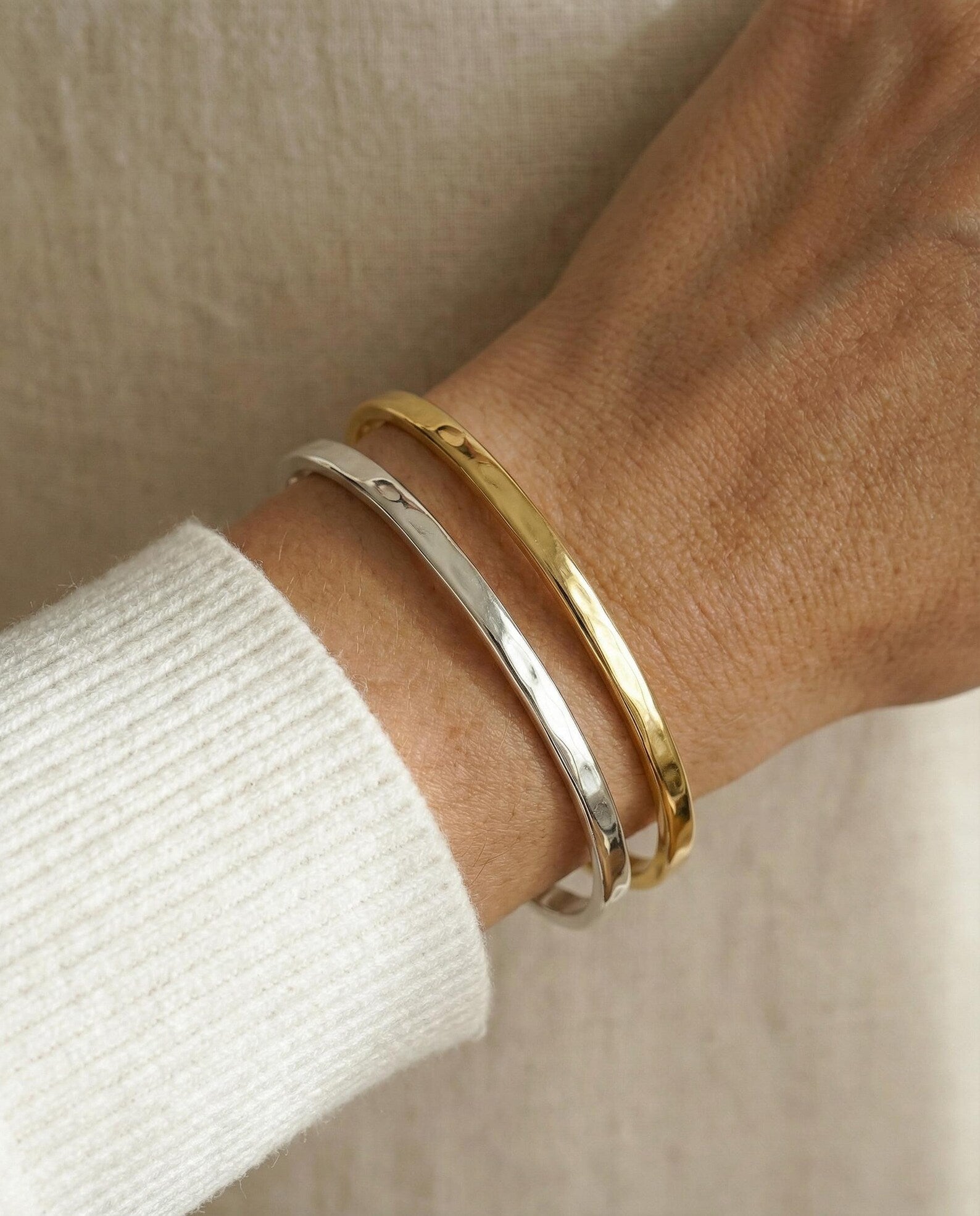Hammered Bangle